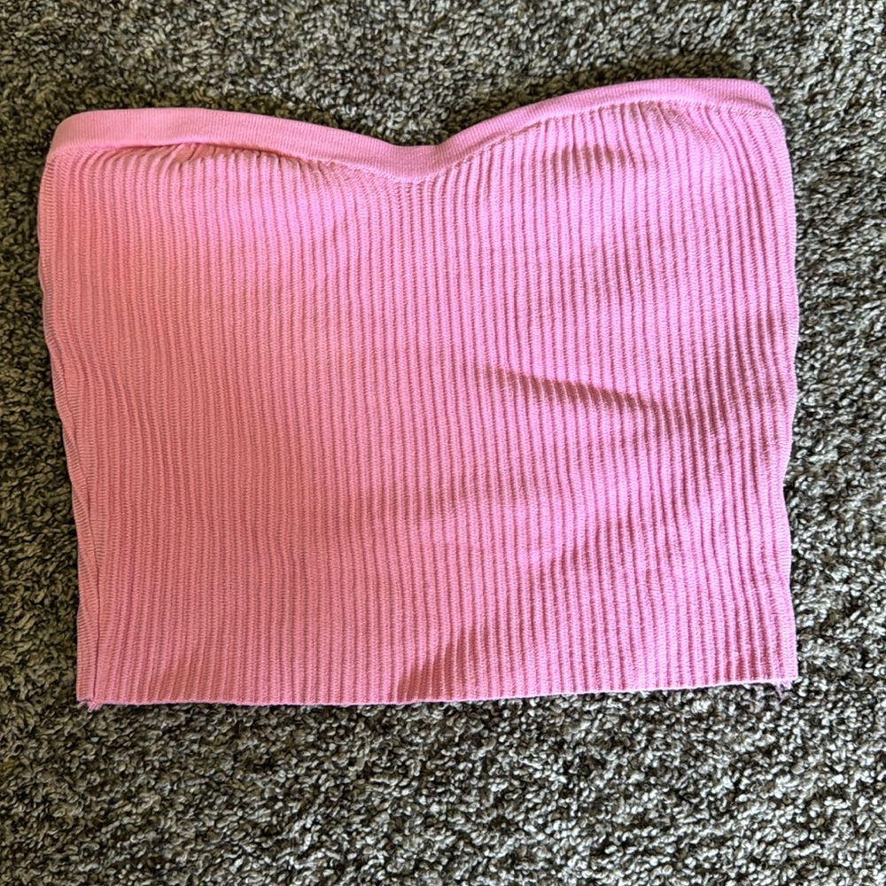 Barbie pink sweetheart tube top